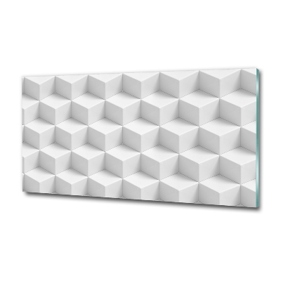 Schilderij op glas 3D-abstractie