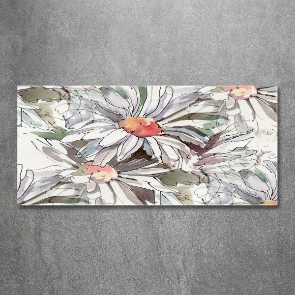 Glazen schilderij Kamille