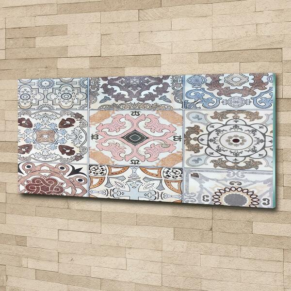 Foto schilderij op glas Keramische tegels