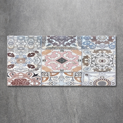 Foto schilderij op glas Keramische tegels