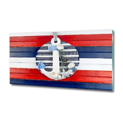 Schilderij op glas Anker