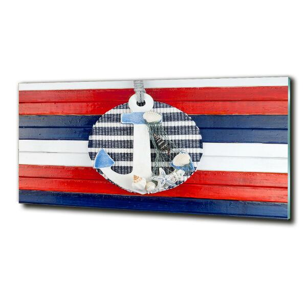 Schilderij op glas Anker