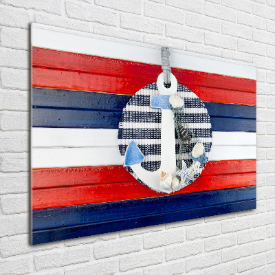Schilderij op glas Anker