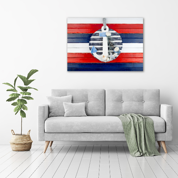 Schilderij op glas Anker