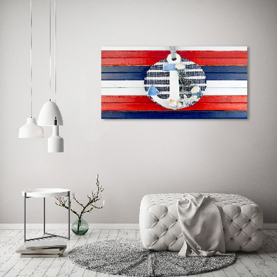 Schilderij op glas Anker