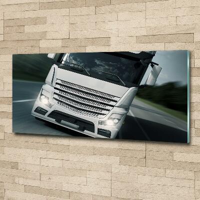 Foto schilderij op glas Vrachtwagen