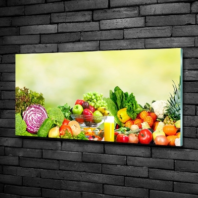 Foto schilderij op glas Groenten en fruit