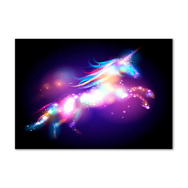 Schilderij op glas Eenhoorn