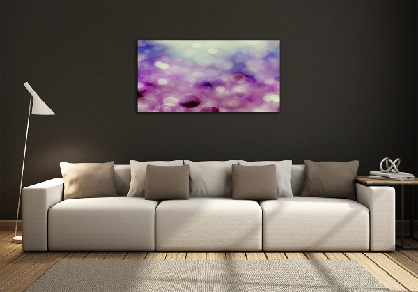 Glazen schilderij Paarse wielen