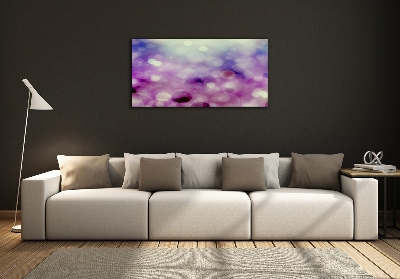 Glazen schilderij Paarse wielen