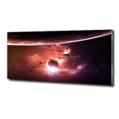 Foto schilderij op glas Melkwegstelsel