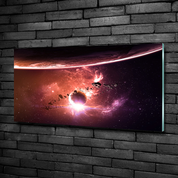 Foto schilderij op glas Melkwegstelsel