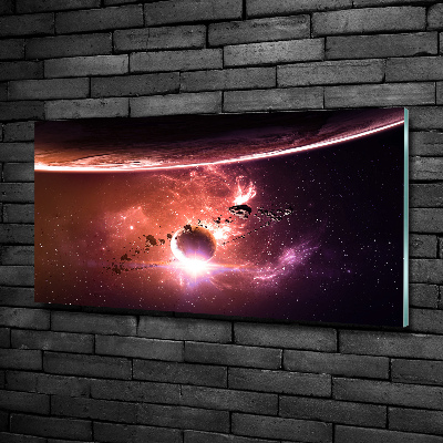 Foto schilderij op glas Melkwegstelsel