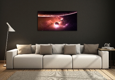 Foto schilderij op glas Melkwegstelsel