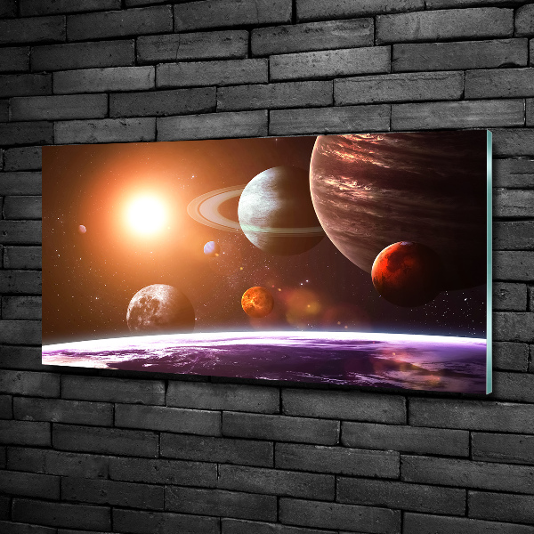 Schilderij glas Zonnestelsel