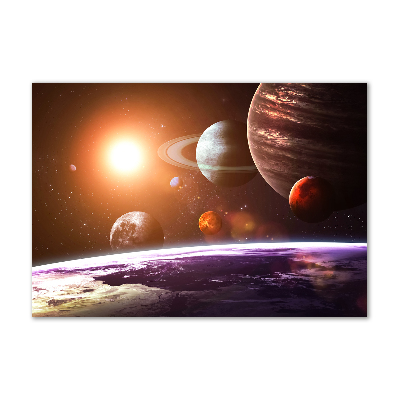 Schilderij glas Zonnestelsel