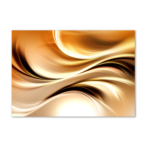 Schilderij glas Abstracte golven