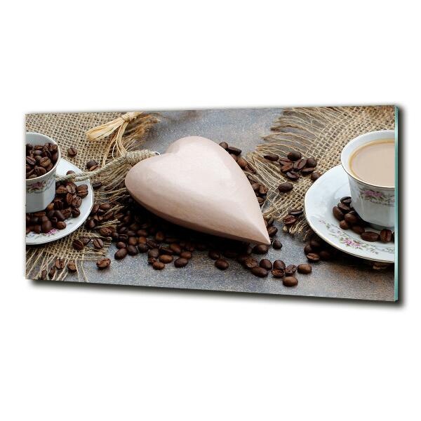 Glazen schilderij Koffie met melk