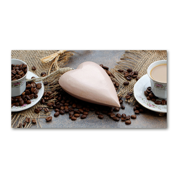 Glazen schilderij Koffie met melk