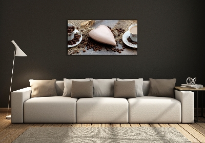 Glazen schilderij Koffie met melk