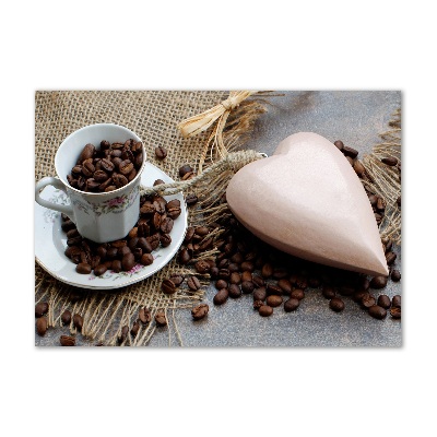 Glazen schilderij Koffie met melk