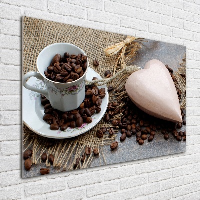 Glazen schilderij Koffie met melk