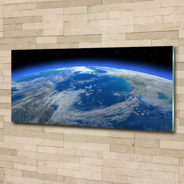 Glazen schilderij Planeet Aarde