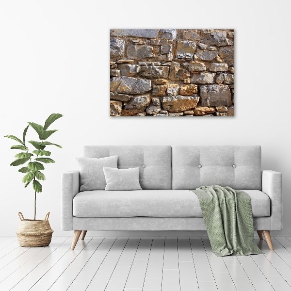 Glazen schilderij Stenen muur