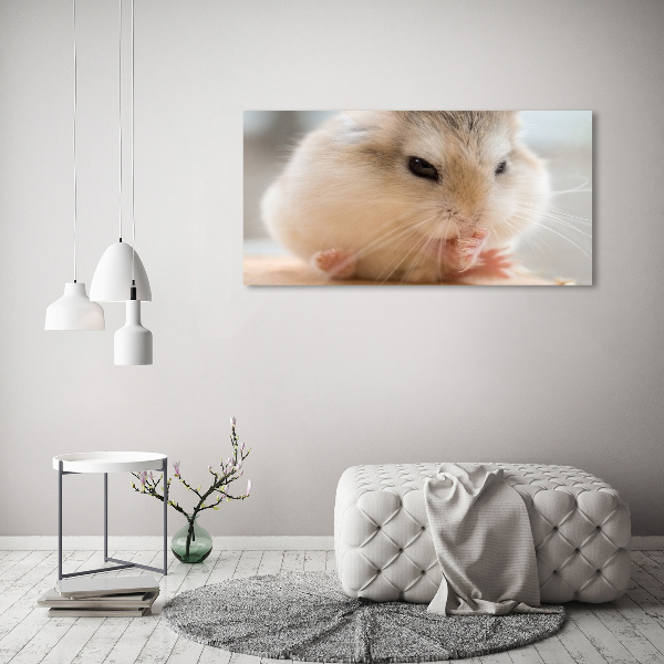 Schilderij op glas Hamster