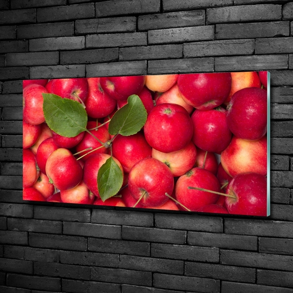 Glazen schilderij Rode appels