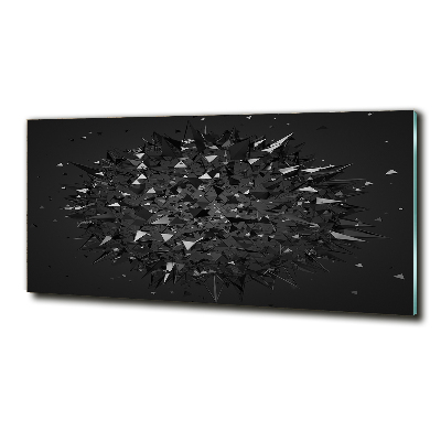 Schilderij op glas 3D-abstractie