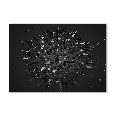 Schilderij op glas 3D-abstractie