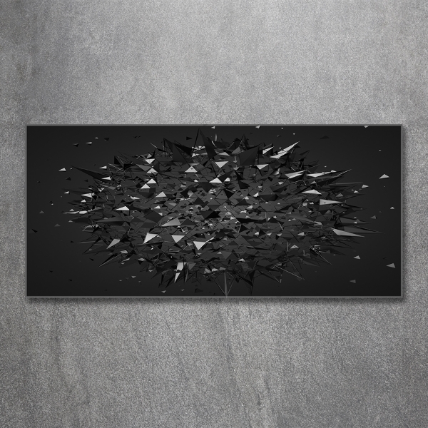 Schilderij op glas 3D-abstractie