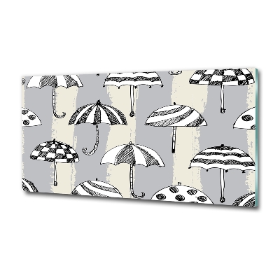 Schilderij op glas Paraplu's