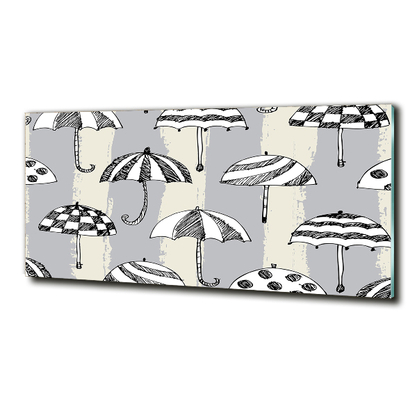 Schilderij op glas Paraplu's