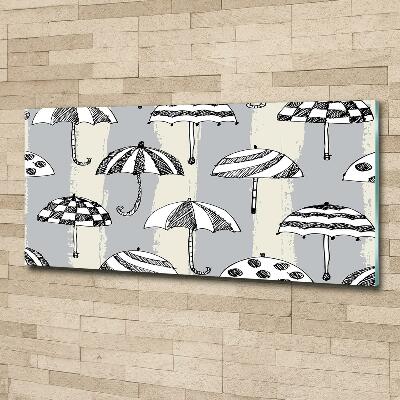 Schilderij op glas Paraplu's