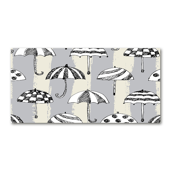 Schilderij op glas Paraplu's