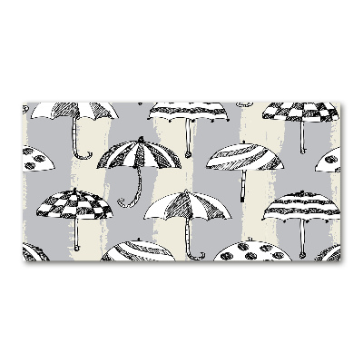 Schilderij op glas Paraplu's