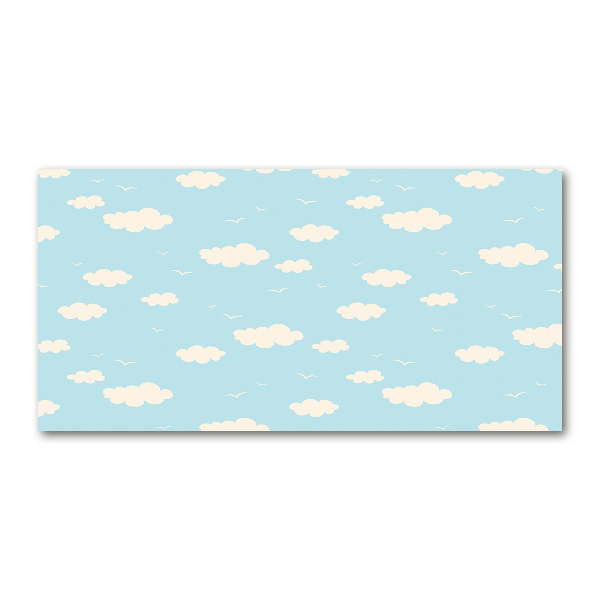 Glazen schilderij Wolken