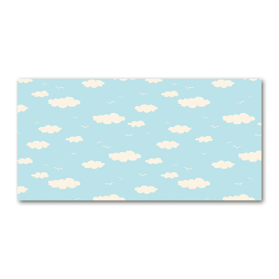 Glazen schilderij Wolken