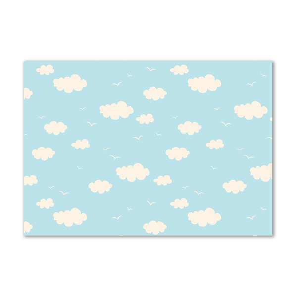 Glazen schilderij Wolken