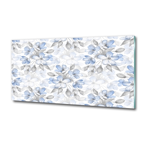 Schilderij op glas Tere bloemen