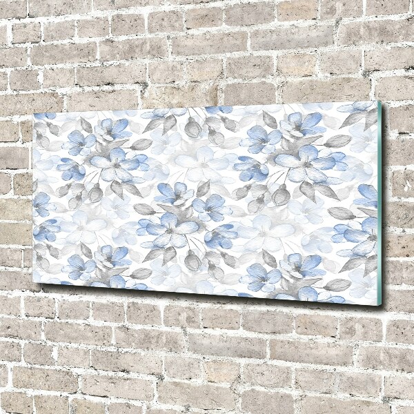 Schilderij op glas Tere bloemen