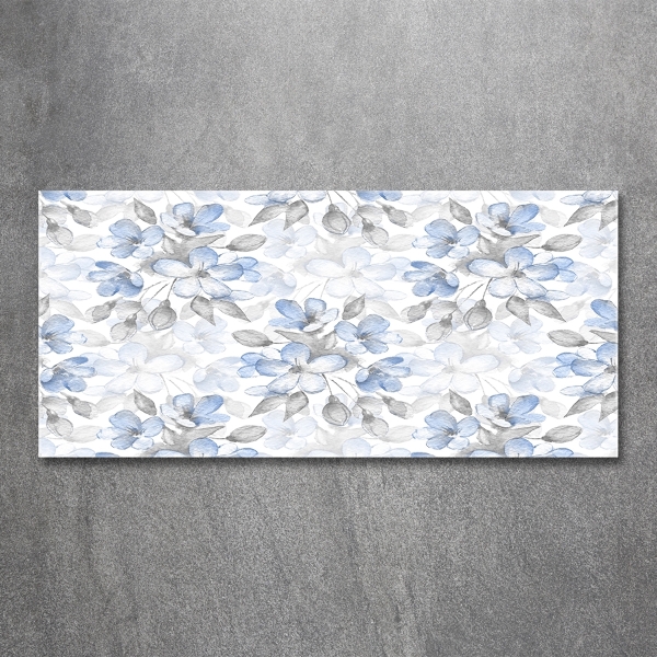 Schilderij op glas Tere bloemen