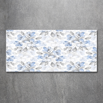 Schilderij op glas Tere bloemen