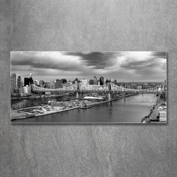 Schilderij glas New York