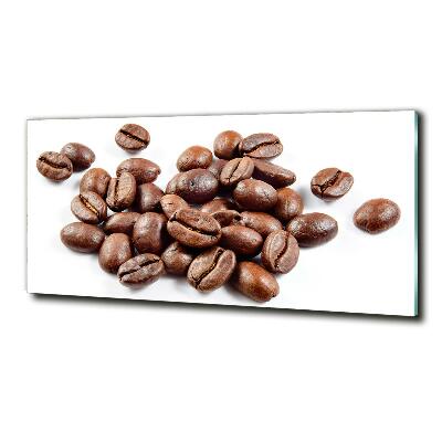 Schilderij glas Koffiebonen