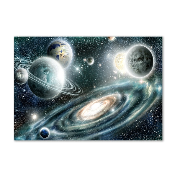 Schilderij op glas Zonnestelsel