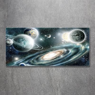 Schilderij op glas Zonnestelsel