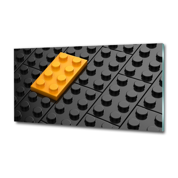 Glazen schilderij Lego